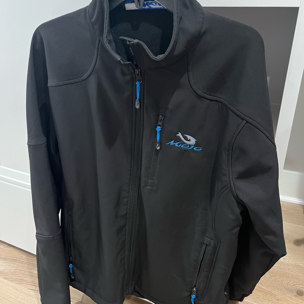 Mojo Men's Performance Jacket - Black with Blue Details
